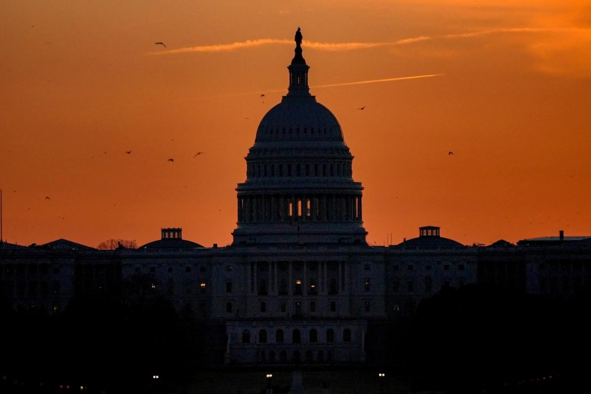 A view of the US Capitol in Washington, D.C., U.S., March 2, 2026. 