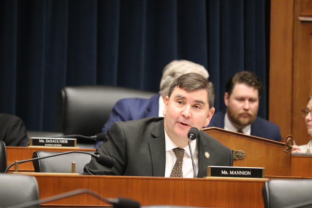 Rep. John Mannion, D-N.Y speaking while a congressional session. (John Mannion Press Office).